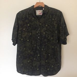 🎉HP🎉 VINTAGE 80's Feel Fresh collared shirt